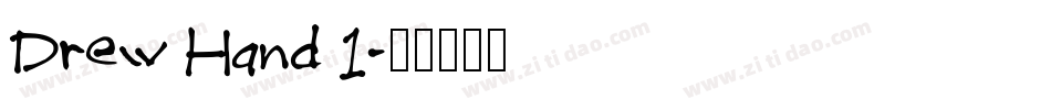 Drew Hand 1字体转换